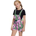 Cheerful Watercolor Flowers Kids  Short Overalls View2