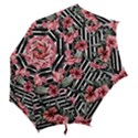 Country-Chic Watercolor Flowers Hook Handle Umbrellas (Large) View2