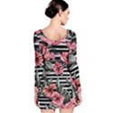 Country-Chic Watercolor Flowers Long Sleeve Bodycon Dress View2