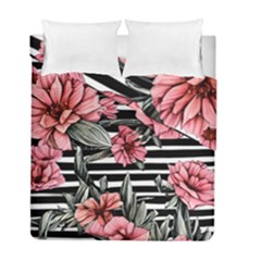 Country-chic Watercolor Flowers Duvet Cover Double Side (full/ Double Size) by GardenOfOphir