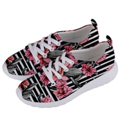 Country-chic Watercolor Flowers Women s Lightweight Sports Shoes by GardenOfOphir