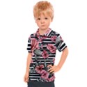 Country-Chic Watercolor Flowers Kids  Polo Tee View1