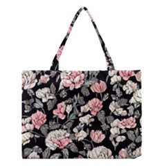 Choice Watercolor Flowers Medium Tote Bag by GardenOfOphir