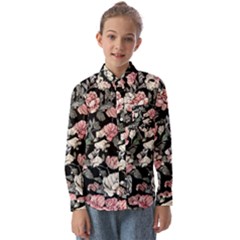 Choice Watercolor Flowers Kids  Long Sleeve Shirt by GardenOfOphir