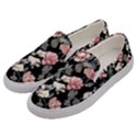 Choice watercolor flowers Men s Canvas Slip Ons View2