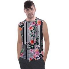 Classic Watercolor Flowers Men s Regular Tank Top by GardenOfOphir