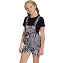 Classic watercolor flowers Kids  Short Overalls View2