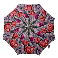 Color-infused Watercolor Flowers Hook Handle Umbrellas (large) by GardenOfOphir