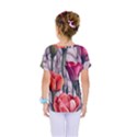 Color-infused watercolor flowers Kids  One Piece Tee View2