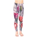 Color-infused watercolor flowers Kids  Leggings View1