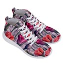 Color-infused watercolor flowers Men s Lightweight High Top Sneakers View3