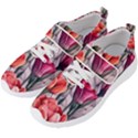 Color-infused watercolor flowers Men s Velcro Strap Shoes View2