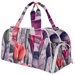 Color-infused Watercolor Flowers Burner Gym Duffel Bag by GardenOfOphir