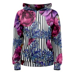 Dazzling Watercolor Flowers Women s Pullover Hoodie by GardenOfOphir