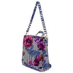 Dazzling Watercolor Flowers Crossbody Backpack by GardenOfOphir