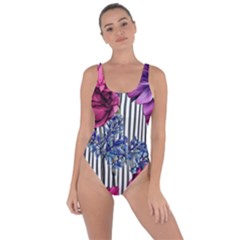 Dazzling Watercolor Flowers Bring Sexy Back Swimsuit by GardenOfOphir