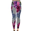 Dazzling Watercolor Flowers Inside Out Leggings View2