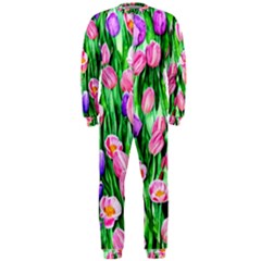 Combined Watercolor Flowers Onepiece Jumpsuit (men) by GardenOfOphir