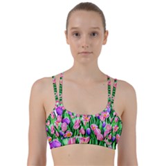 Combined Watercolor Flowers Line Them Up Sports Bra by GardenOfOphir