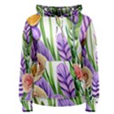 Classy watercolor flowers Women s Pullover Hoodie View1