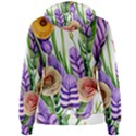 Classy watercolor flowers Women s Pullover Hoodie View2