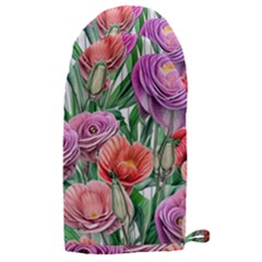 Captivating Watercolor Flowers Microwave Oven Glove by GardenOfOphir