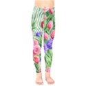 Exquisite watercolor flowers Kids  Classic Winter Leggings View1