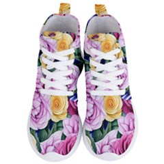 Cherished Watercolor Flowers Women s Lightweight High Top Sneakers by GardenOfOphir