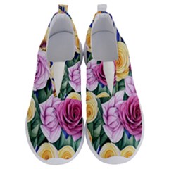 Cherished Watercolor Flowers No Lace Lightweight Shoes by GardenOfOphir