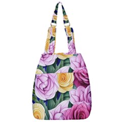 Cherished Watercolor Flowers Center Zip Backpack by GardenOfOphir