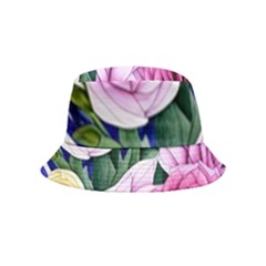 Cherished Watercolor Flowers Bucket Hat (kids) by GardenOfOphir