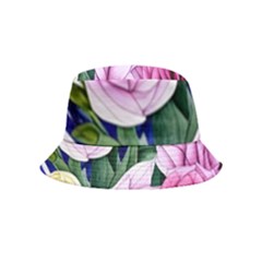 Cherished Watercolor Flowers Inside Out Bucket Hat (kids) by GardenOfOphir