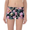 Charming Watercolor Flowers Reversible Boyleg Bikini Bottoms View3