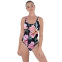 Charming Watercolor Flowers Bring Sexy Back Swimsuit View1