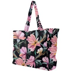 Charming Watercolor Flowers Simple Shoulder Bag by GardenOfOphir