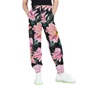 Charming Watercolor Flowers Kids  Elastic Waist Pants View1