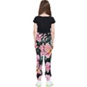 Charming Watercolor Flowers Kids  Elastic Waist Pants View2