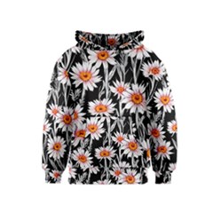 Dazzling Watercolor Flowers Kids  Pullover Hoodie by GardenOfOphir