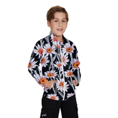 Dazzling Watercolor Flowers Kids  Windbreaker