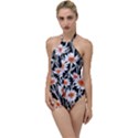 Dazzling watercolor flowers Go with the Flow One Piece Swimsuit View1