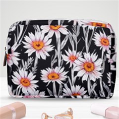 Dazzling Watercolor Flowers Make Up Pouch (medium) by GardenOfOphir