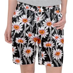 Dazzling Watercolor Flowers Pocket Shorts by GardenOfOphir