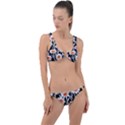 Dazzling watercolor flowers Ring Detail Crop Bikini Set View1