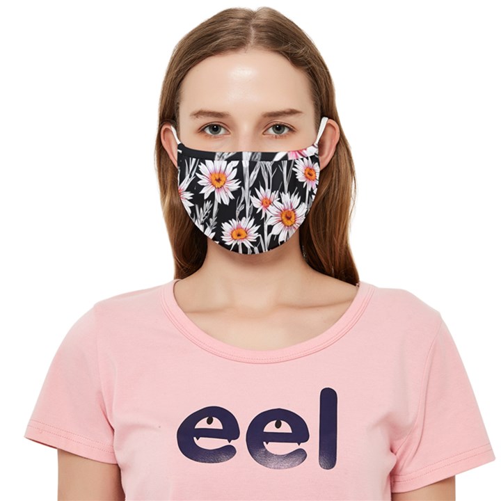 Dazzling watercolor flowers Cloth Face Mask (Adult)