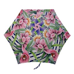 Luxurious Watercolor Flowers Mini Folding Umbrellas by GardenOfOphir