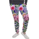 Luxurious watercolor flowers Men s Jogger Sweatpants View1