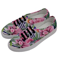 Luxurious Watercolor Flowers Men s Classic Low Top Sneakers by GardenOfOphir