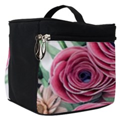 Majestic Watercolor Flowers Make Up Travel Bag (small) by GardenOfOphir