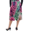 Majestic watercolor flowers Classic Velour Midi Skirt  View2