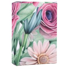 Majestic Watercolor Flowers Playing Cards Single Design (rectangle) With Custom Box by GardenOfOphir